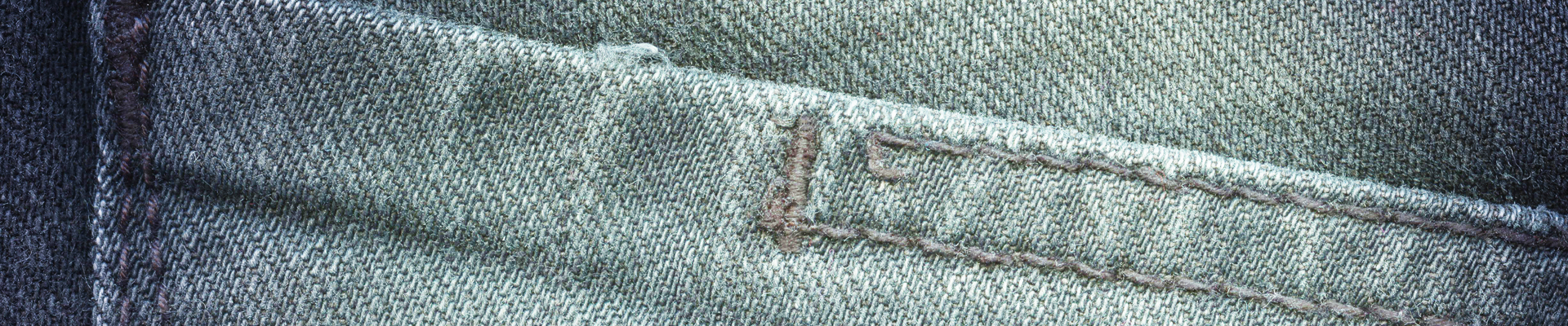 Close up of a jeans pocket 