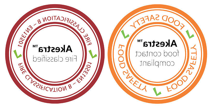 两份证书表明阿克斯特拉符合食品接触标准和防火标准